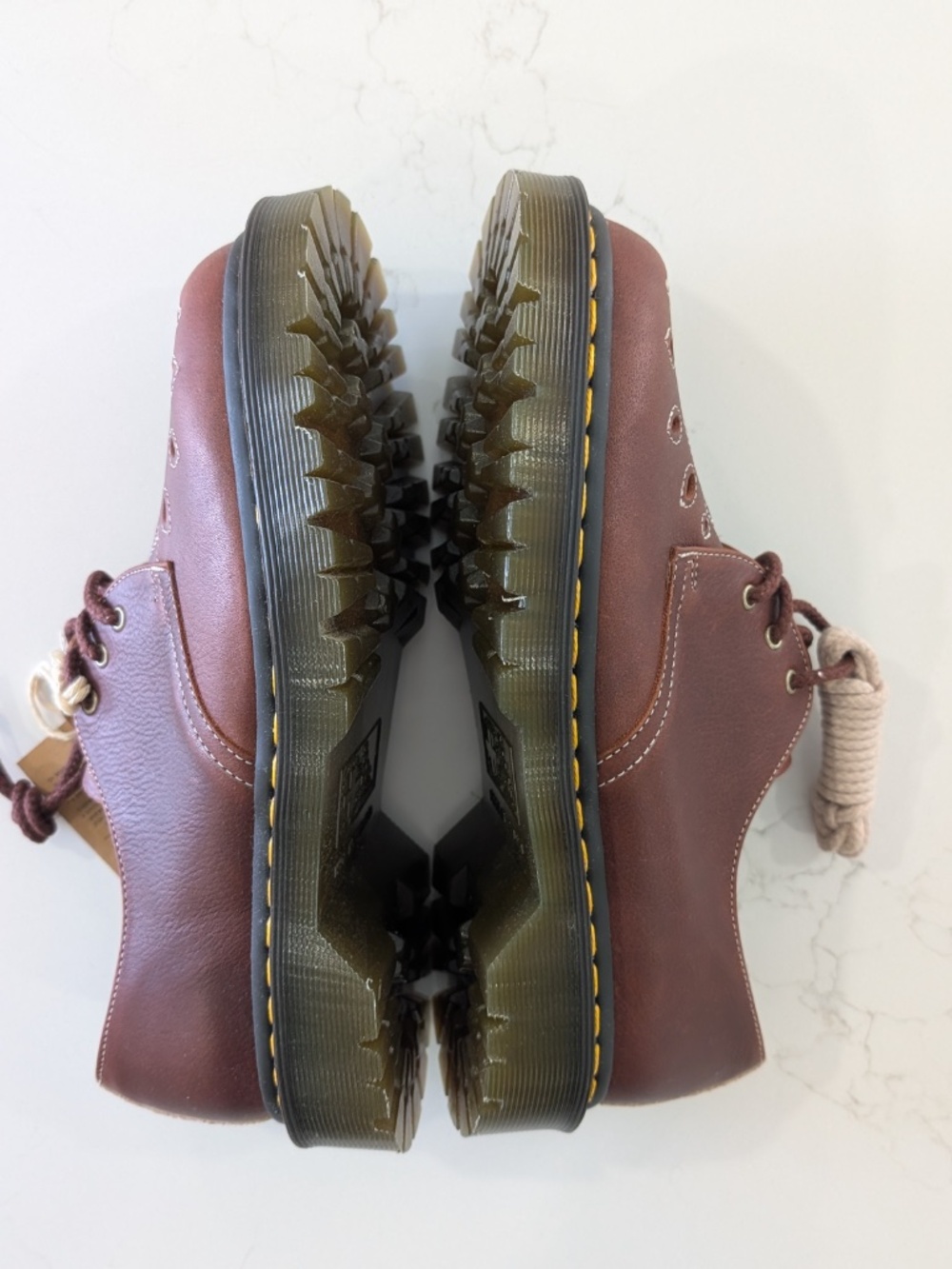 Dr. Martens 1461 Made in England Desert Oasis Suede Oxford Cutout Brown UK 7 - Picture 12 of 15